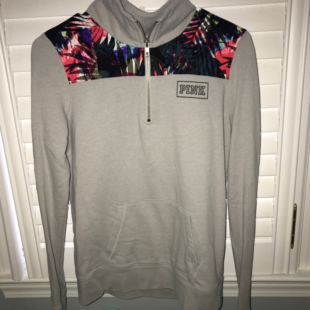 Half zip pink jacket